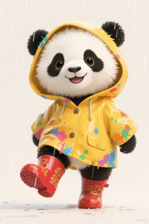 Panda Rain Boots – Non-Slip and Waterproof